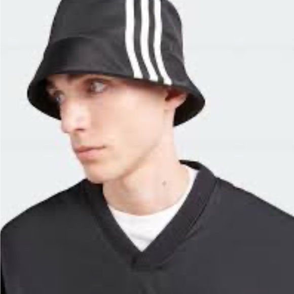 Authentic Adidas x Prada 2021 Unisex Nylon Trendy Black and White Bucket Hat 0S - Picture 5 of 16